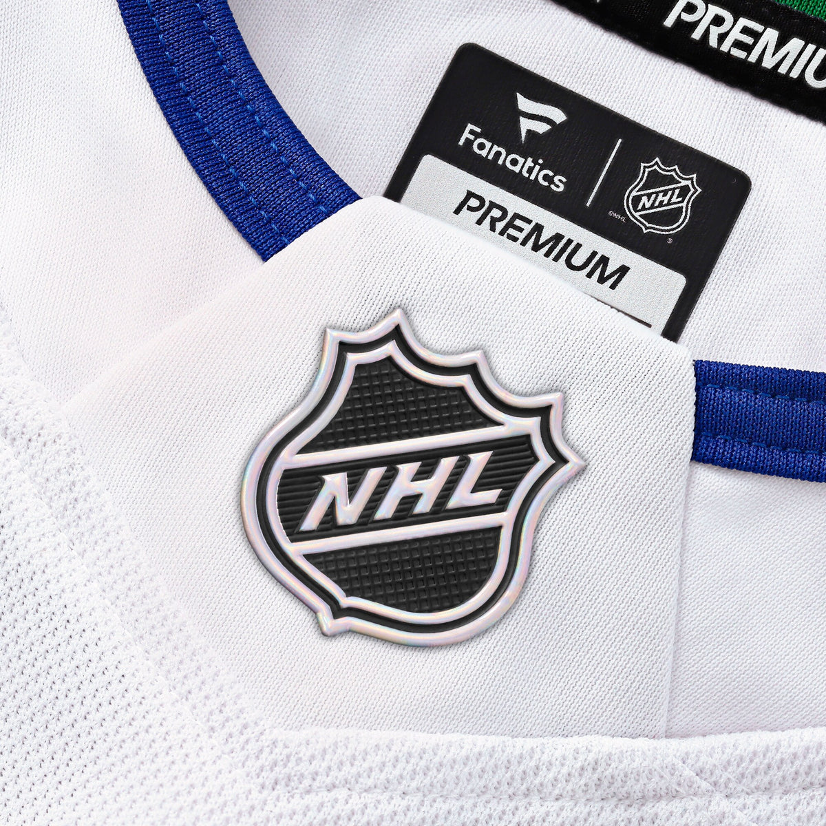Vancouver Canucks Fanatics White Away Premium Custom Jersey