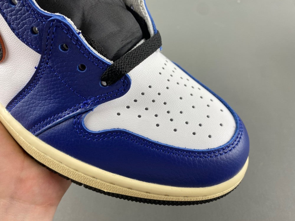 High Top Sneakers, Blue White Colorway, Lace Up Design, Casual Gift for Sneaker Fans