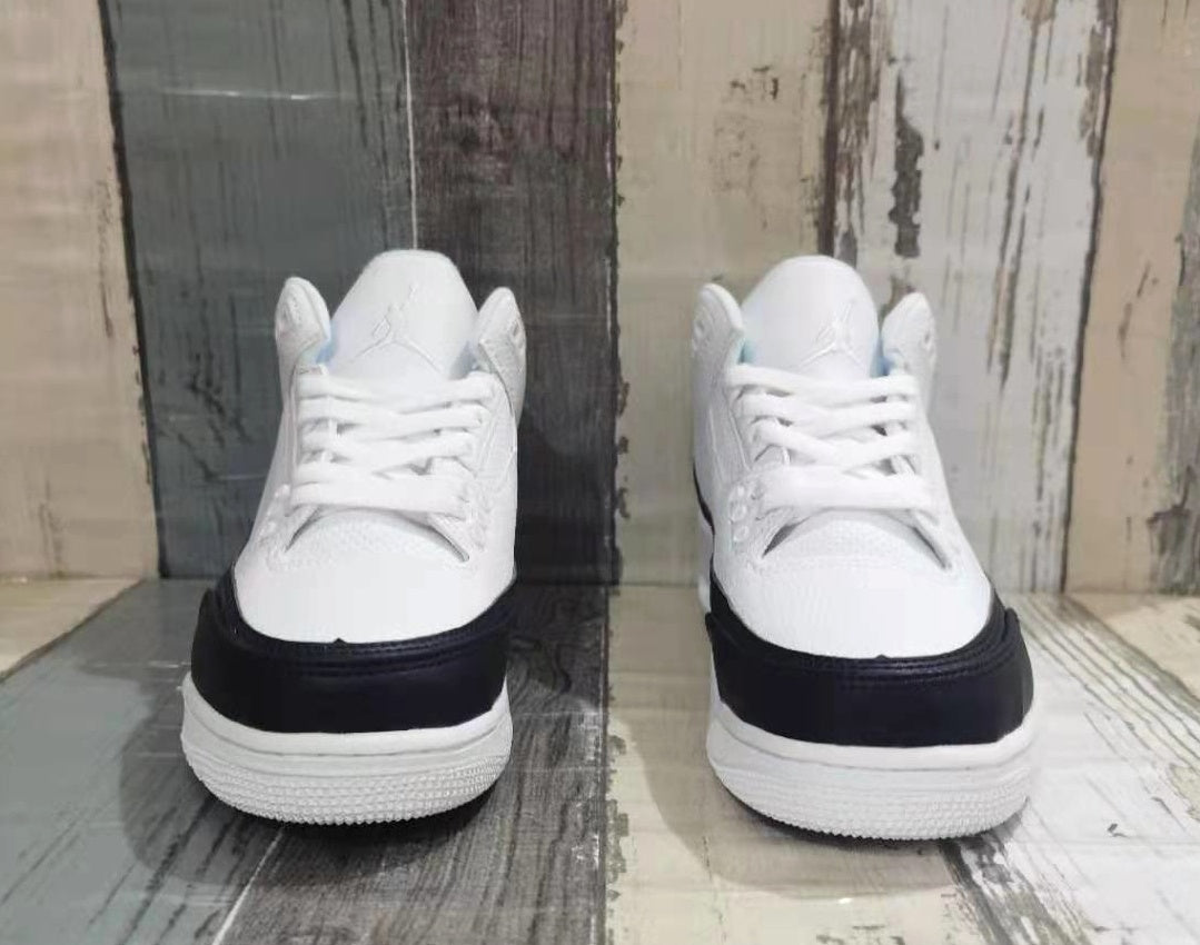Sneakers, White Black Colorway, Lace Up Design, Casual Gift for Sneaker Fans