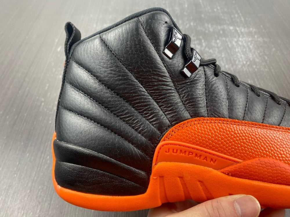 Sneakers, Black Orange Colorway, Casual Gift for Sneaker Fans