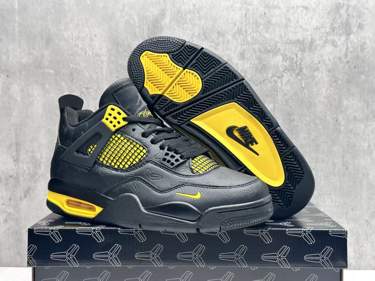 Mid Top Sneakers, Gray Yellow Colorway, Lace Up Design, Casual Gift for Sneaker Fans