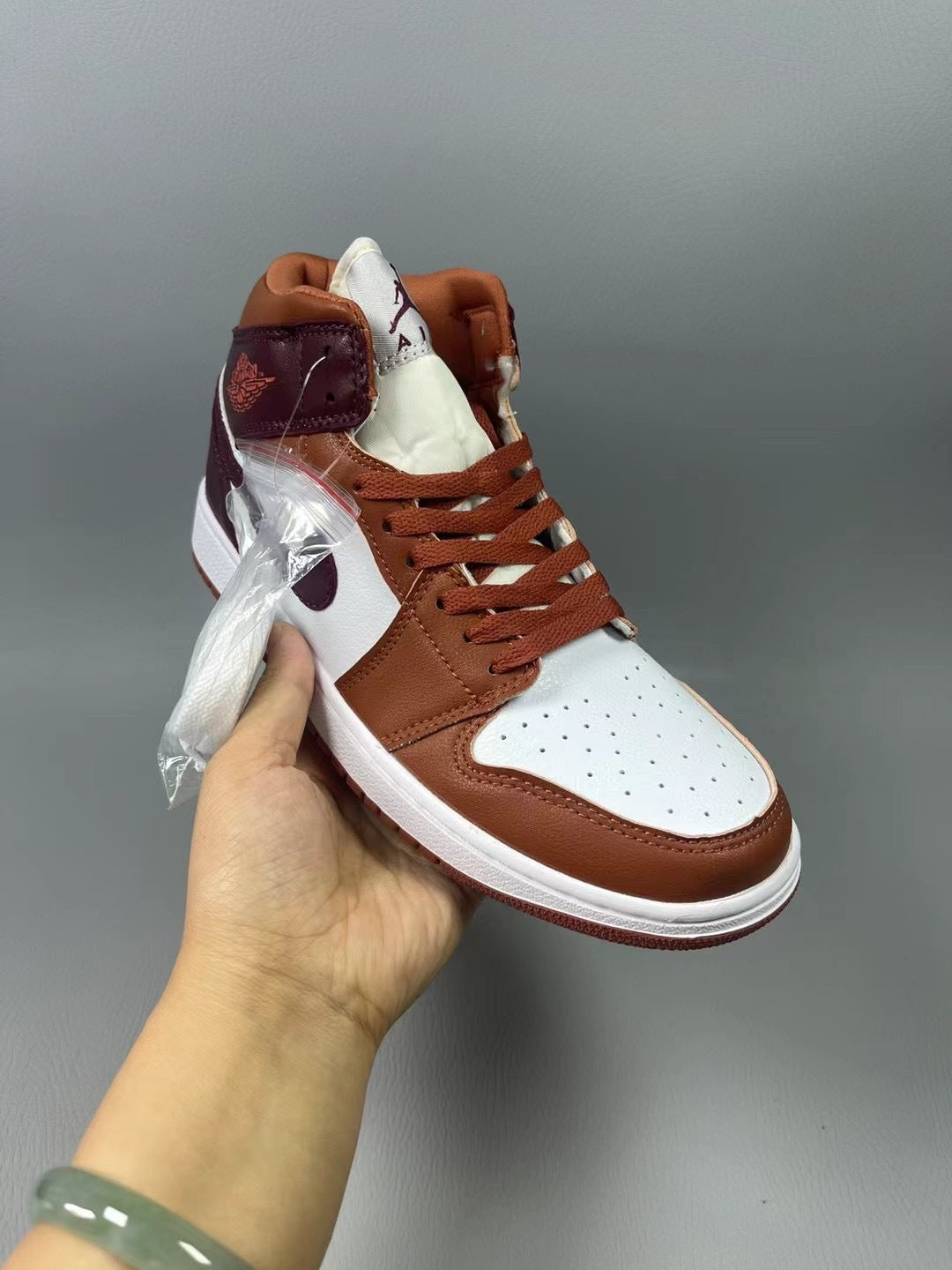 High Top Sneakers, Red Colorway, Lace Up Design, Casual Gift for Sneaker Fans