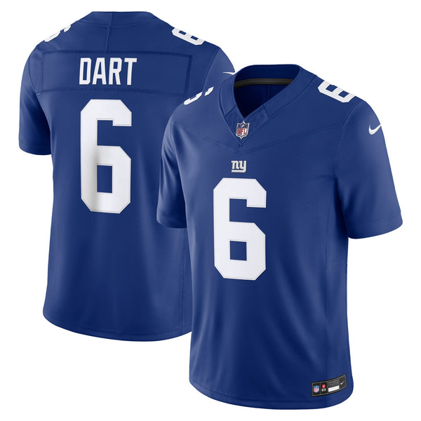New York Giants Jaxson Dart Royal Team Vapor F.U.S.E. Stitched Limited Jersey
