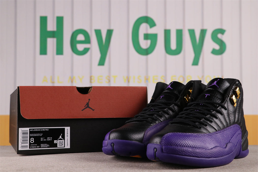 High Top Sneakers, Black Purple Colorway, Lace Up Design, Casual Gift for Sneaker Fans