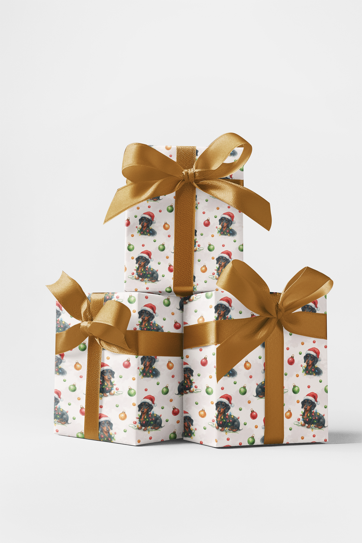 Sausage Dog Wrapping Paper, Dachshund Christmas Wrapping Paper, Festive Weiner Dog Gift Wrap, Dog Lover Wrapping Paper, Adora