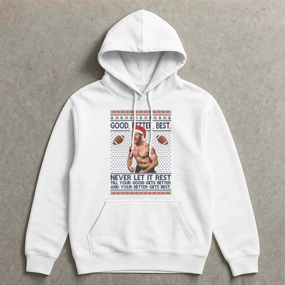Humorous Football Coach Sweatshirt, Football Coach Ugly Christmas Hoodie, Motivational Sports Hoodie, Holiday Game Day Pullov