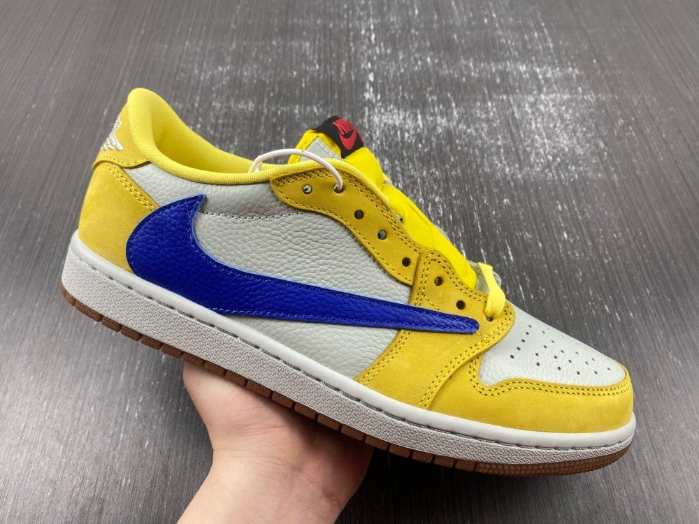 Low Top Sneakers, Blue White Yellow Colorway, Reverse Hook Design, Lace Up Design, Casual Gift for Sneaker Fans