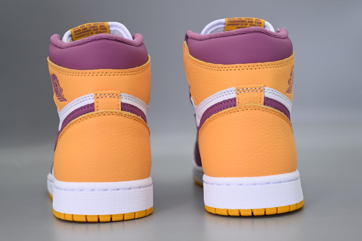 Sneakers, White Purple Gold Colorway, Lace Up Design, Casual Gift for Sneaker Fans