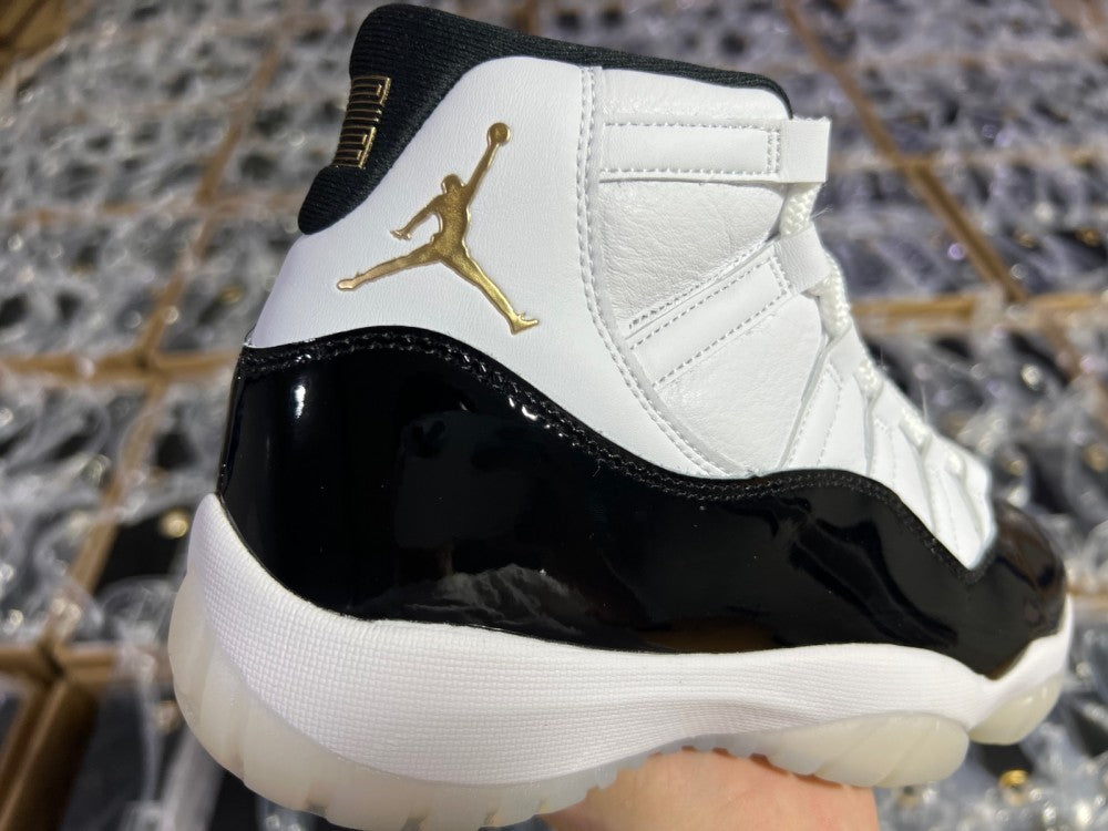 Sneakers, White Black Gold Colorway, Lace Up Design, Casual Gift for Sneaker Fans
