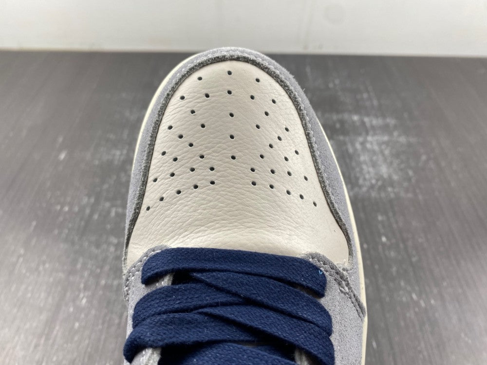 Low Top Sneakers, Blue White Brown Colorway, Lace Up Design, Casual Gift for Sneaker Fans