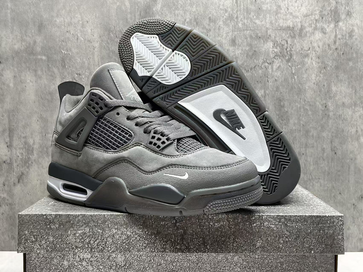 Mid Top Sneakers, Gray Colorway, Lace Up Design, Casual Gift for Sneaker Fans