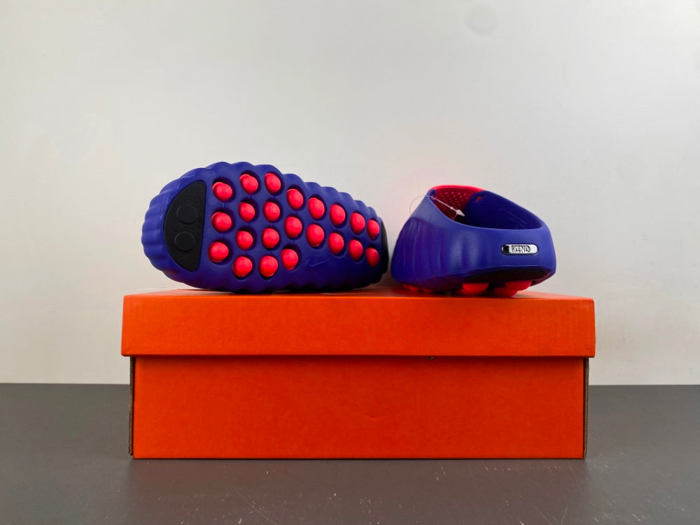 Slides, Royal Blue Red Colorway, Slip On Design, Casual Gift for Shoe Lovers