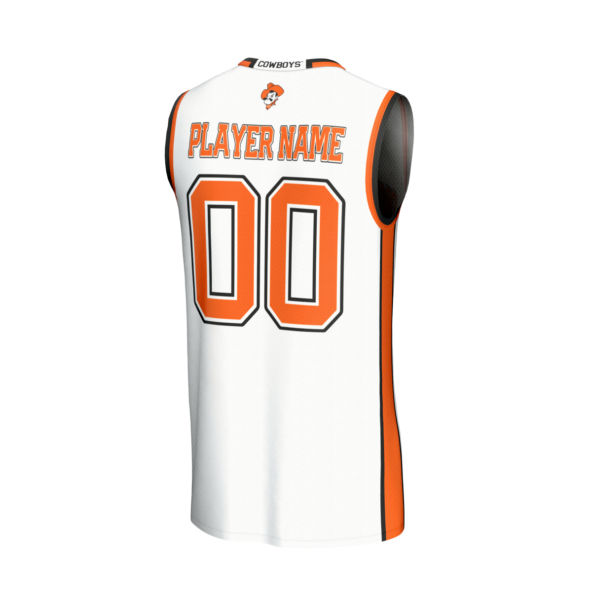 Oklahoma State Cowboys GameDay Greats Lightweight Collegiate Basketball NIL Pick-A-Player Fashion Jersey - White