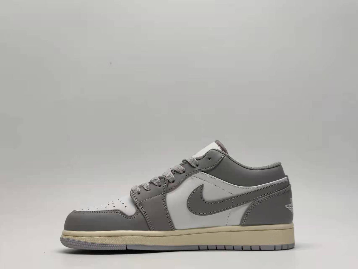 Retro Low Top Sneakers, Gray Colorway, Lace Up Design, Casual Gift for Sneaker Fans