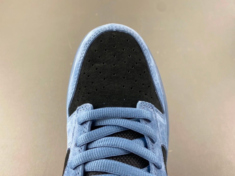 Low Top Sneakers, Blue Black Colorway, Lace Up Design, Casual Gift for Sneaker Fans