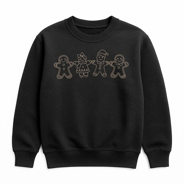 Christmas Cookie Sweatshirt, Gingerbread Family Sweatshirt, Minimalist Xmas Cookie Pullover, Holiday Gingerbread Sweatshirt, 