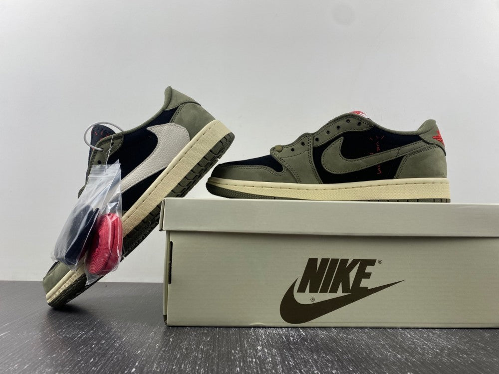 Low Top Sneakers, Army Green Black Colorway, Reverse Hook Design, Lace Up Design, Casual Gift for Sneaker Fans