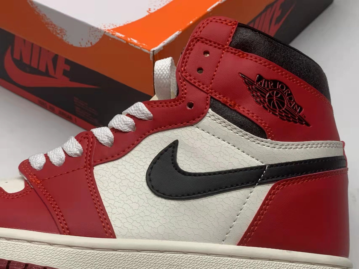 Sneakers, Red Cream Colorway, Lace Up Design, Casual Gift for Sneaker Fans