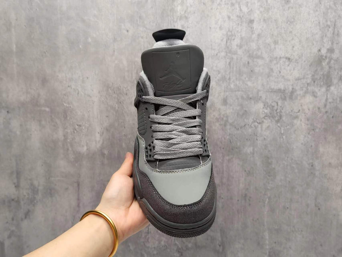 Mid Top Sneakers, Gray Colorway, Lace Up Design, Casual Gift for Sneaker Fans