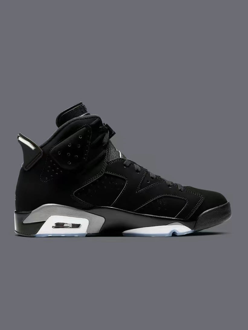 Retro Sneakers, Black Silver Colorway, Casual Gift for Sneaker Fans