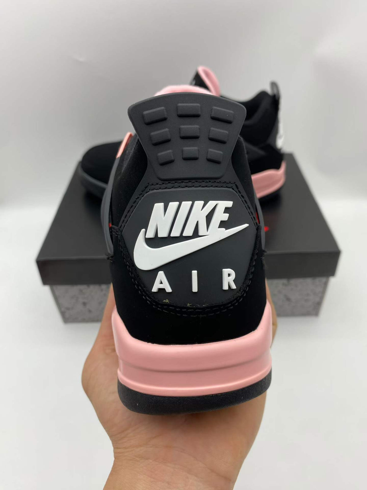 Mid Top Sneakers, Black Red Pink Colorway, Lace Up Design, Casual Gift for Sneaker Fans
