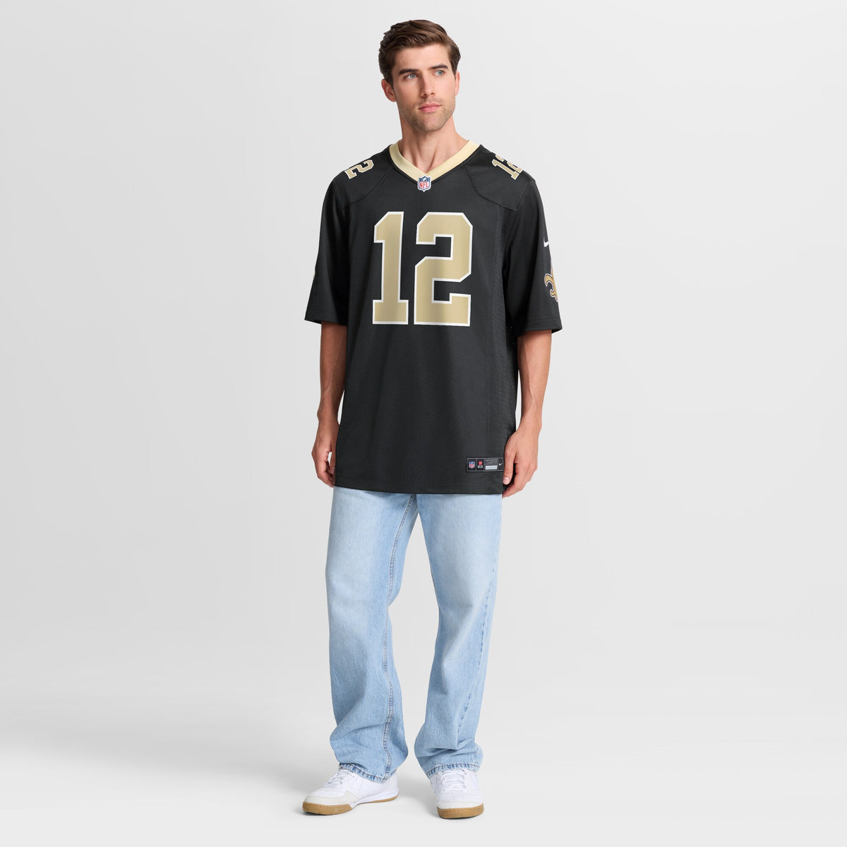 New Orleans Saints Chris Olave Black Player Game Jersey