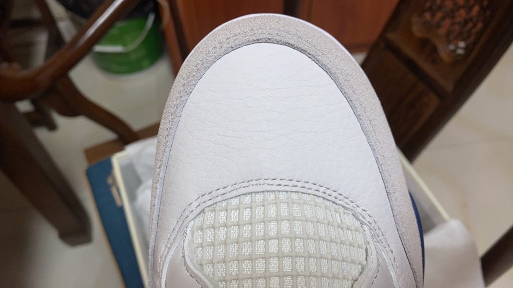 Mid Top Sneakers, Blue White Gray Navy Colorway, Lace Up Design, Casual Gift for Sneaker Fans