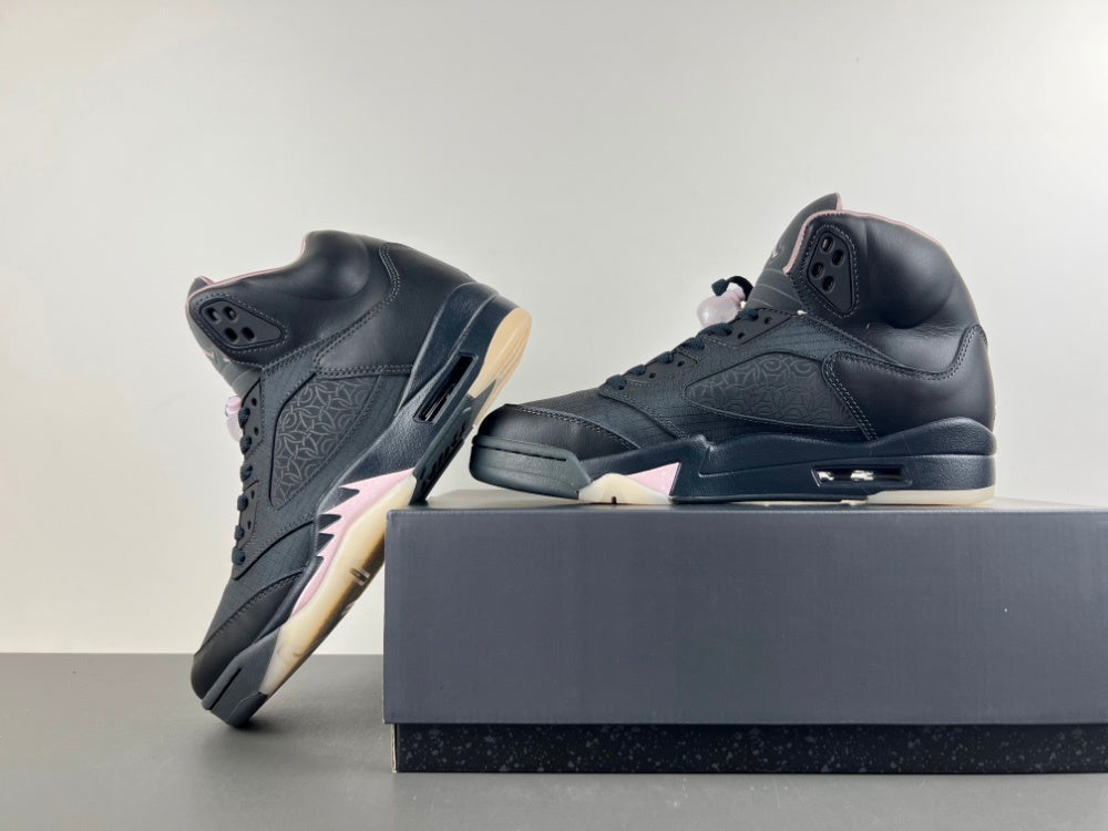Low Top Sneakers, Carbon Gray Pink Colorway, Lace Up Design, Casual Gift for Sneaker Fans