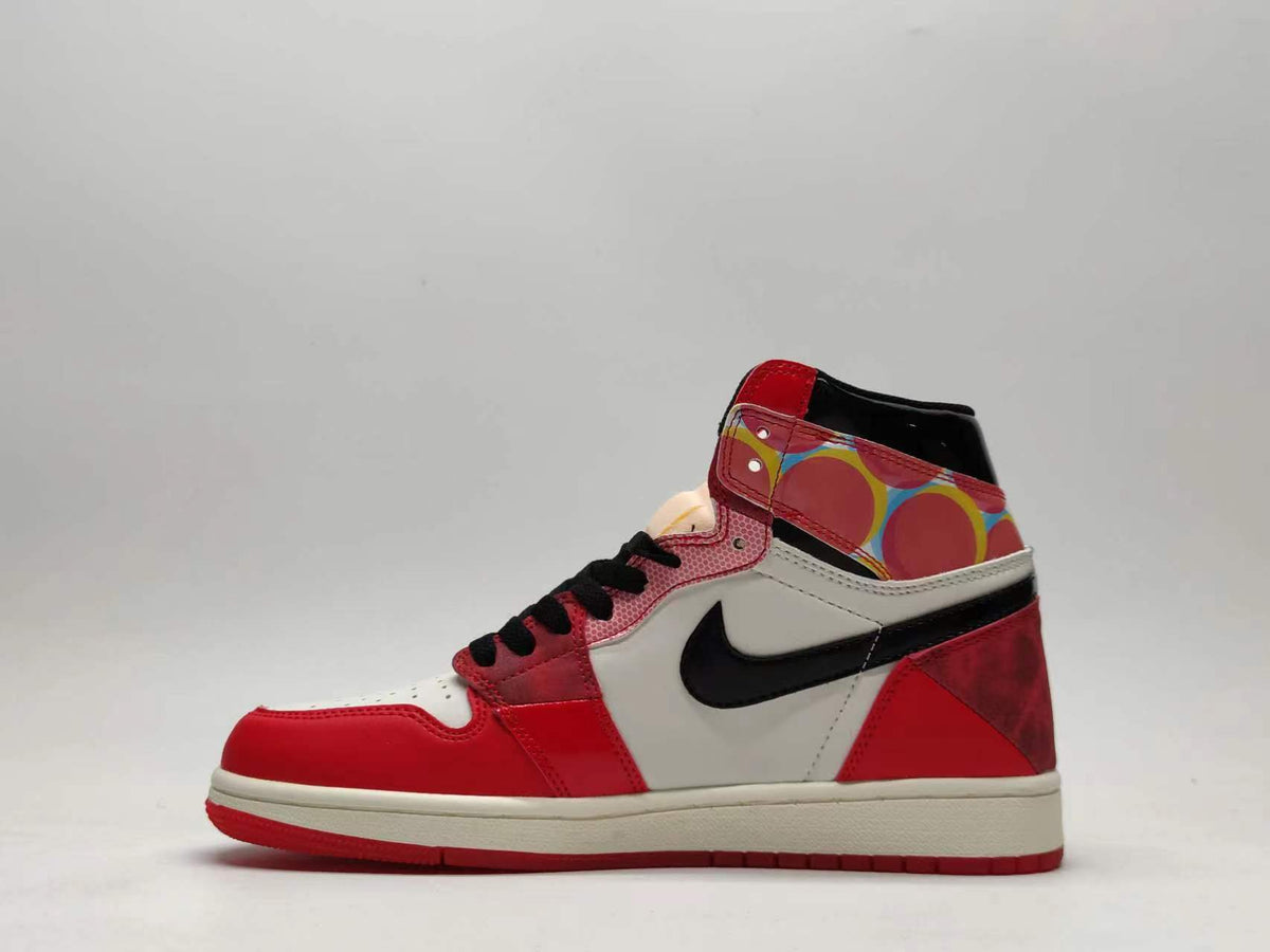 Sneakers, Red White Black Colorway, Lace Up Design, Casual Gift for Sneaker Fans