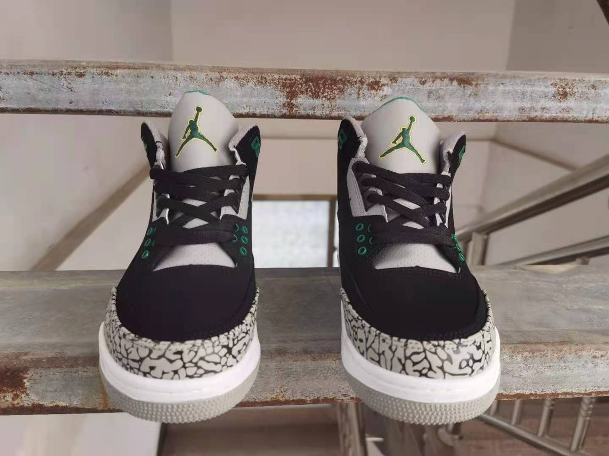 Sneakers, Black Green Colorway, Lace Up Design, Casual Gift for Sneaker Fans