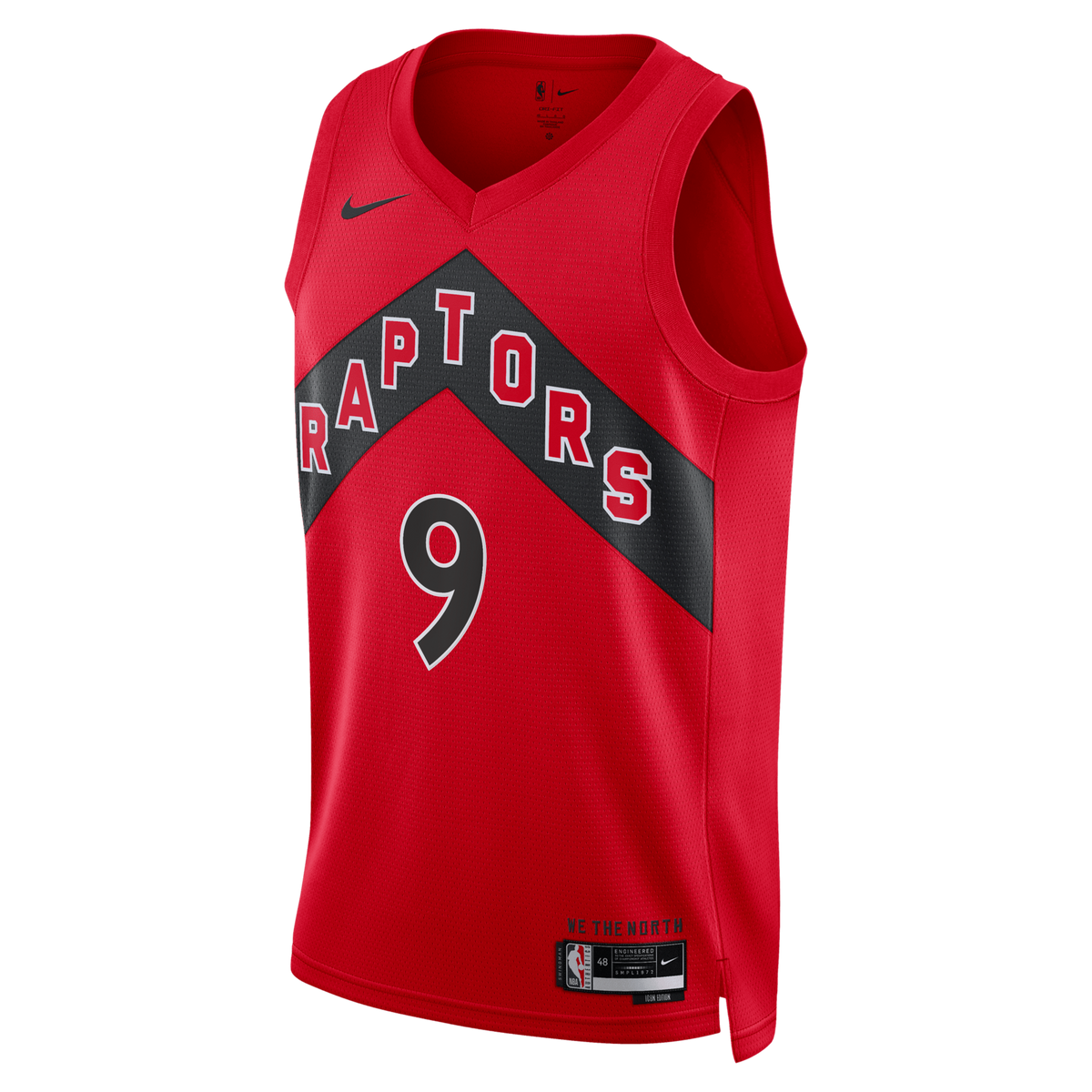 Toronto Raptors Icon Edition Swingman Jersey - Red - RJ Barrett