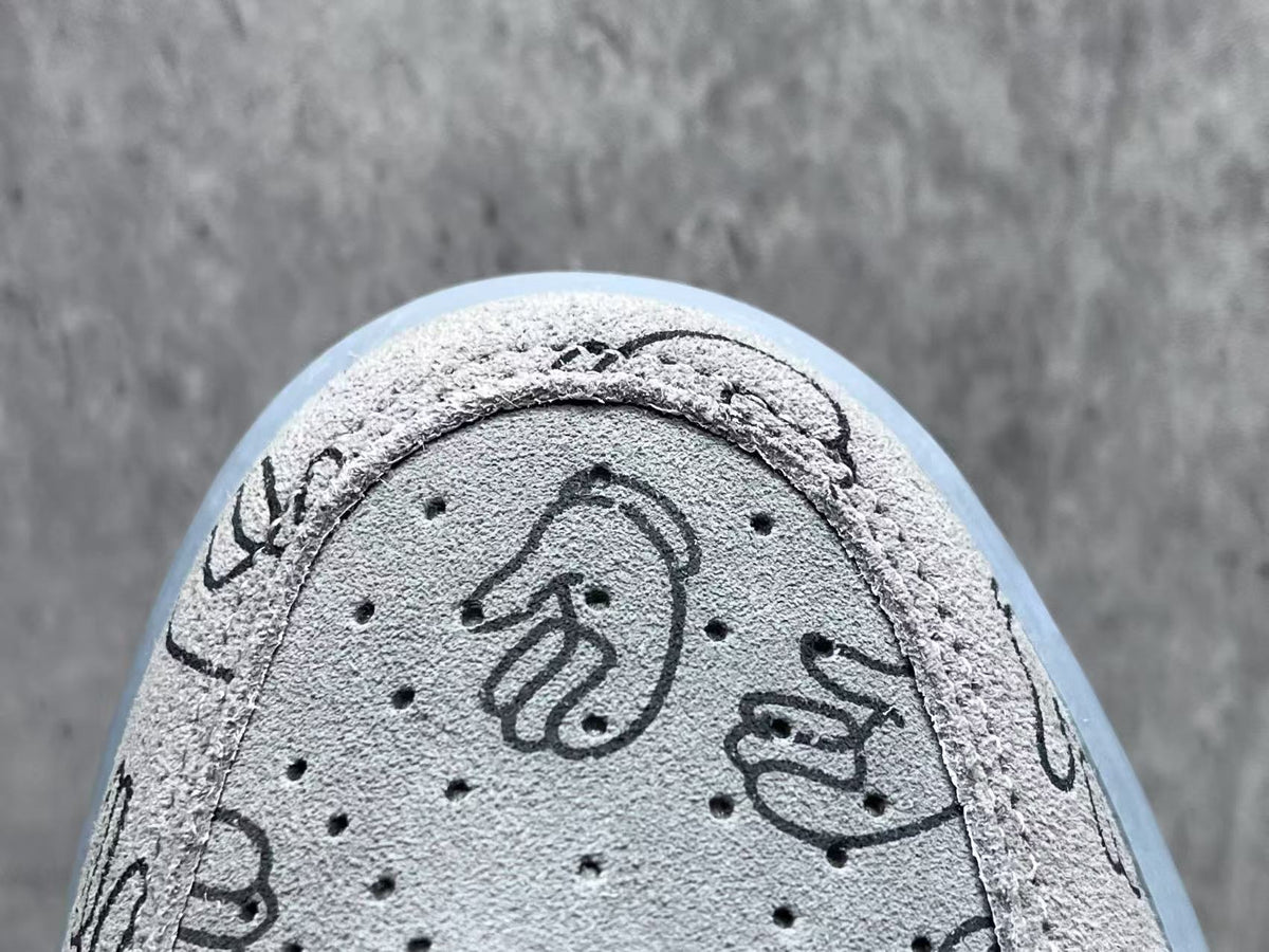 High Top Sneakers, Gray Colorway, Lace Up Design, Casual Gift for Sneaker Fans