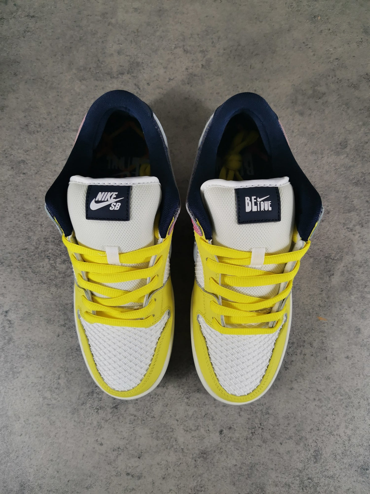 Low Top Sneakers, White Yellow Colorway, Lace Up Design, Casual Gift for Sneaker Fans