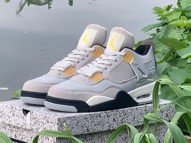 Sneakers, Gray White Colorway, Lace Up Design, Casual Gift for Sneaker Fans