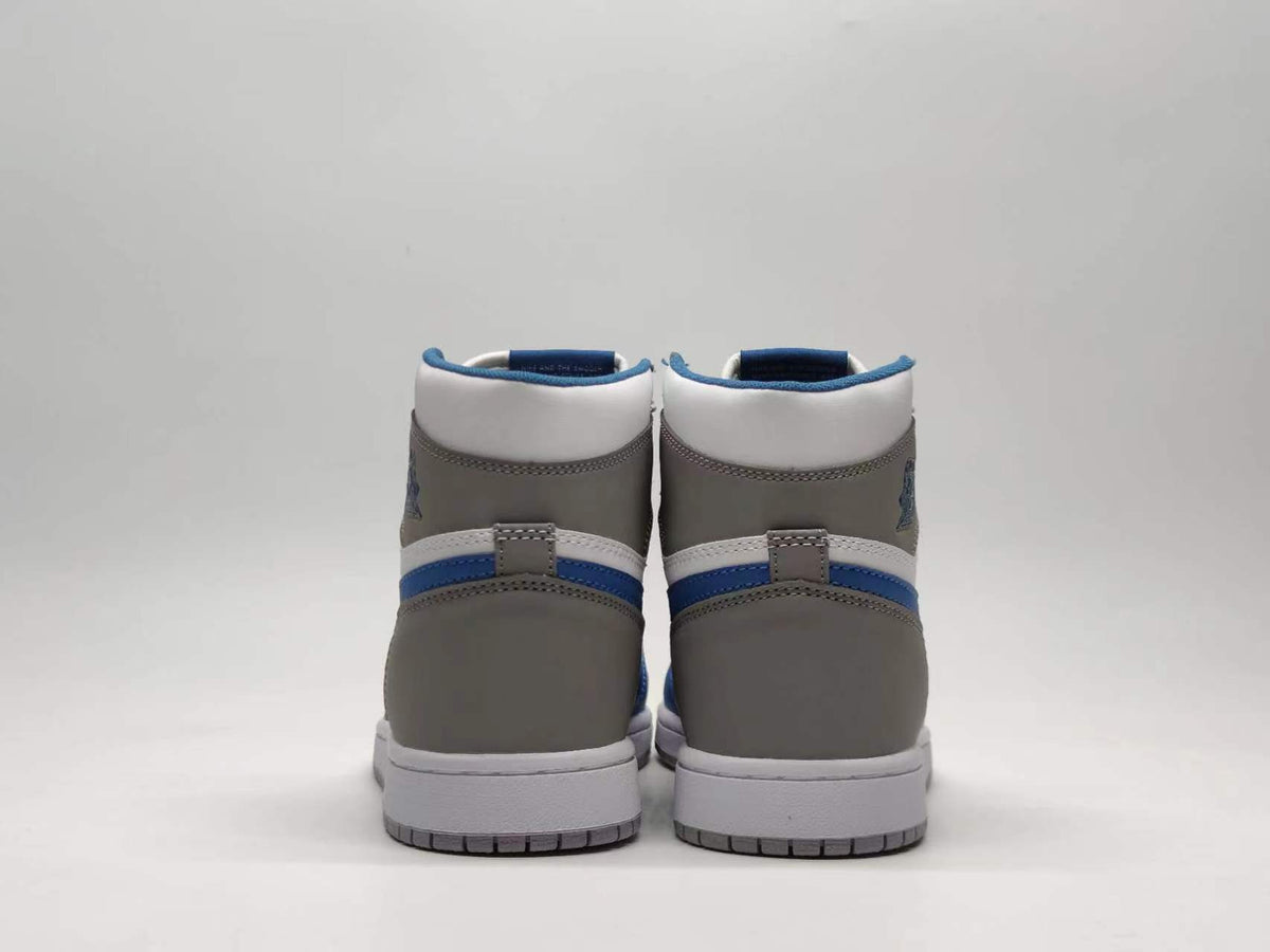 Retro High Top Sneakers, Blue Colorway, Lace Up Design, Casual Gift for Sneaker Fans