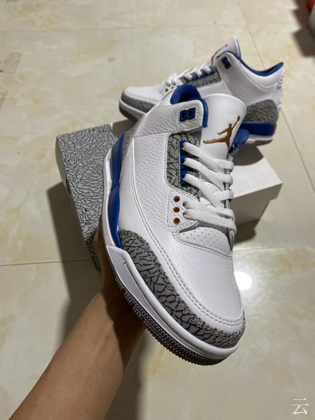 Retro Low Top Sneakers, Blue White Colorway, Lace Up Design, Casual Gift for Sneaker Fans