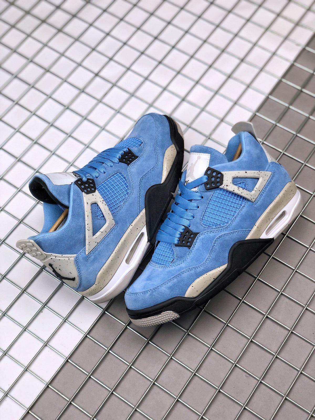 Sneakers, University Blue Colorway, Lace Up Design, Casual Gift for Sneaker Fans
