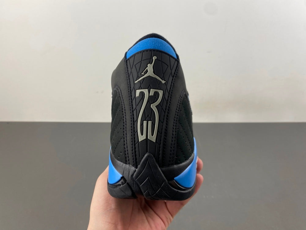 Low Top Sneakers, University Blue Black Colorway, Lace Up Design, Casual Gift for Sneaker Fans