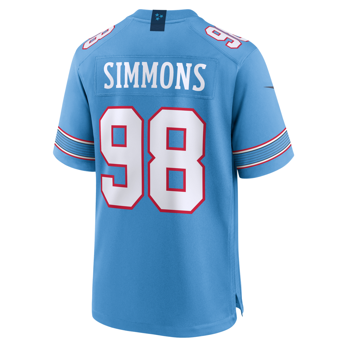 Tennessee Titans Jeffery Simmons Light Blue Game Jersey