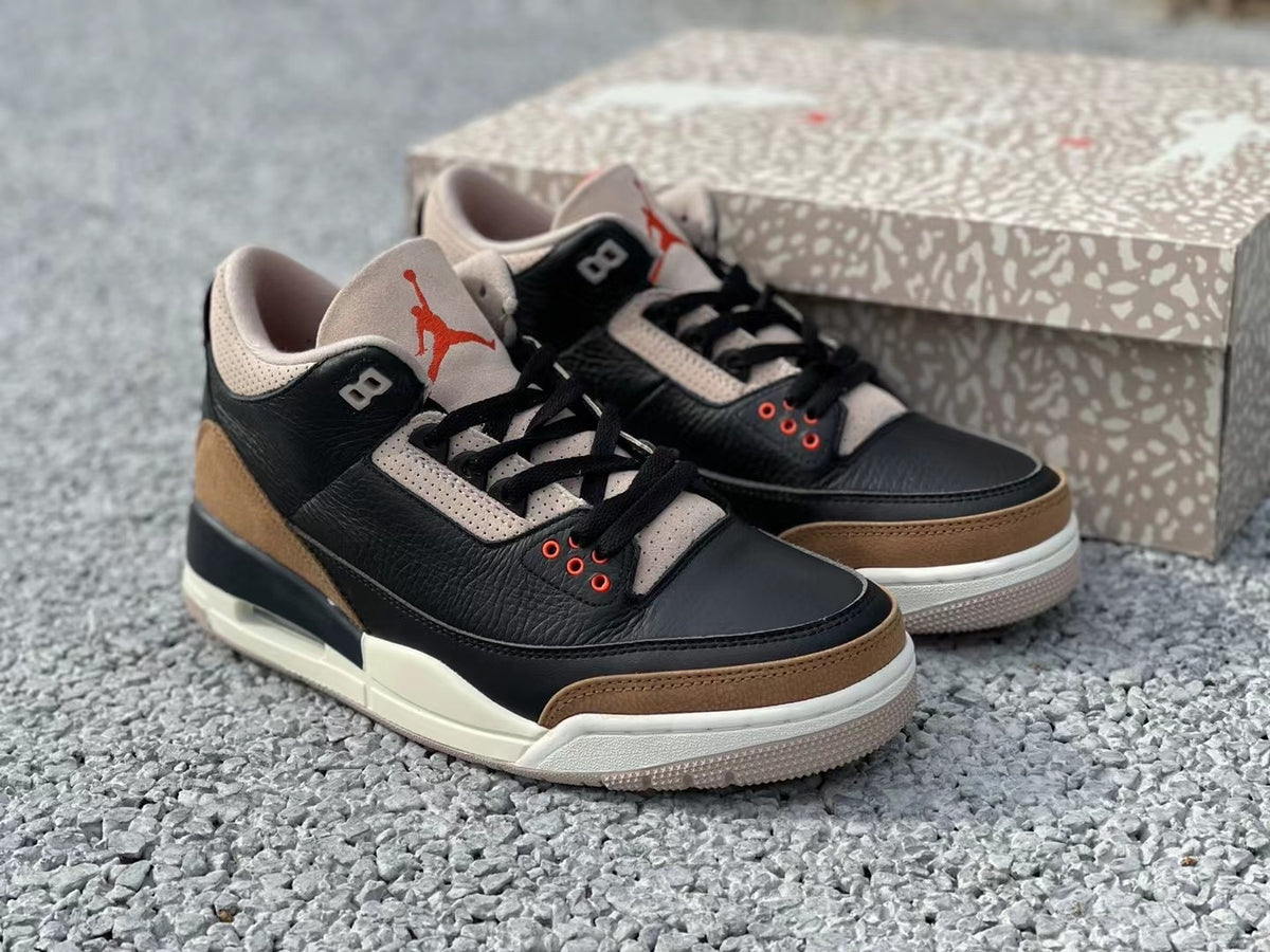 Sneakers, Black Brown Colorway, Lace Up Design, Casual Gift for Sneaker Fans