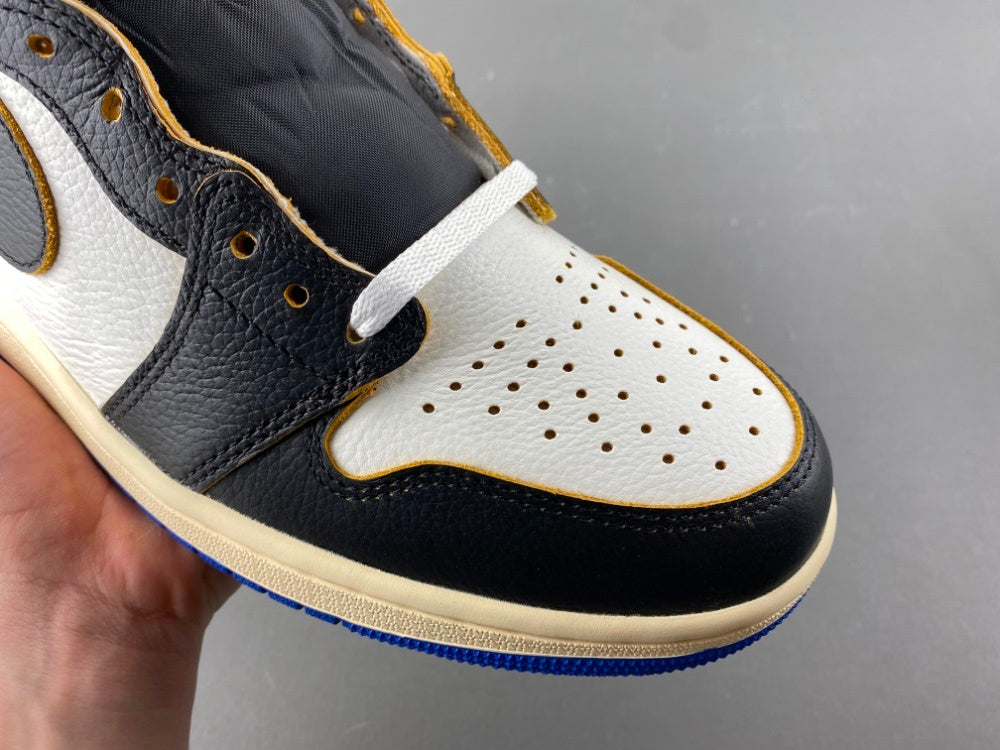 High Top Sneakers, Blue White Black Colorway, Lace Up Design, Casual Gift for Sneaker Fans