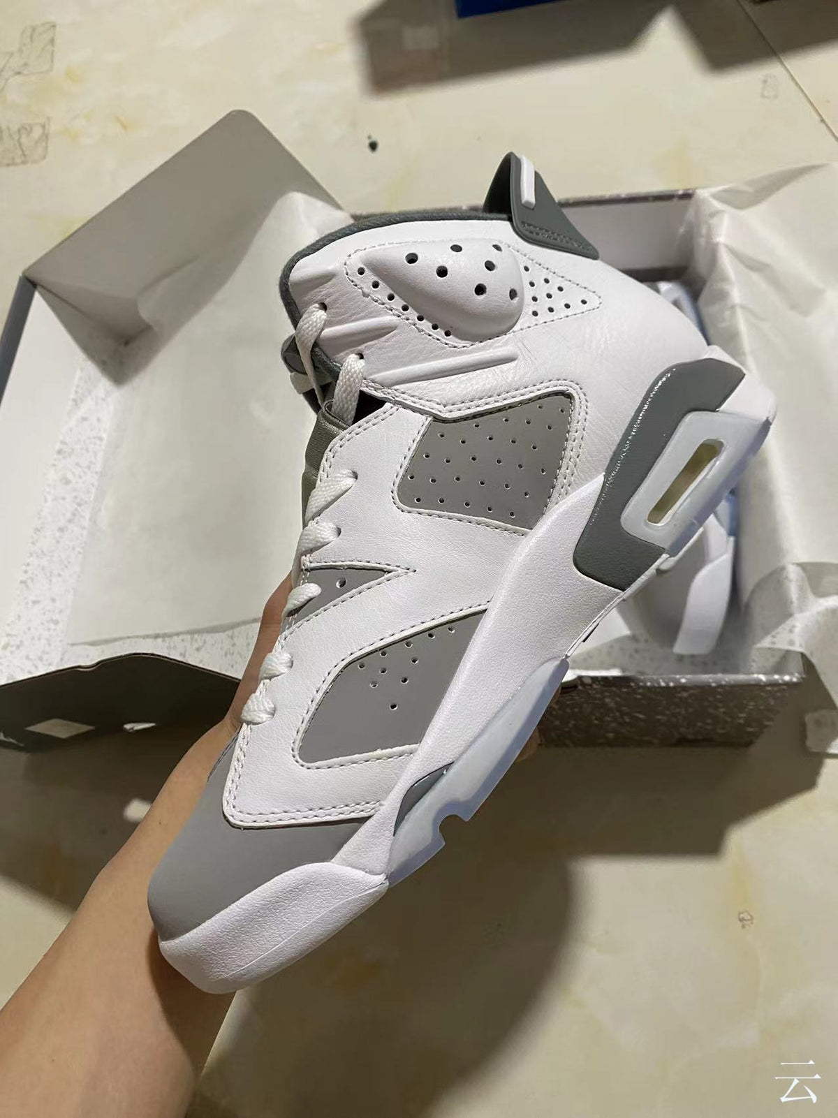 Sneakers, White Gray Colorway, Lace Up Design, Casual Gift for Sneaker Fans