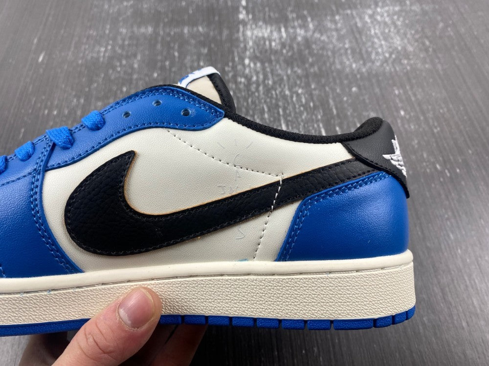 Low Top Sneakers, Blue White Black Colorway, Reverse Hook Design, Lace Up Design, Casual Gift for Sneaker Fans