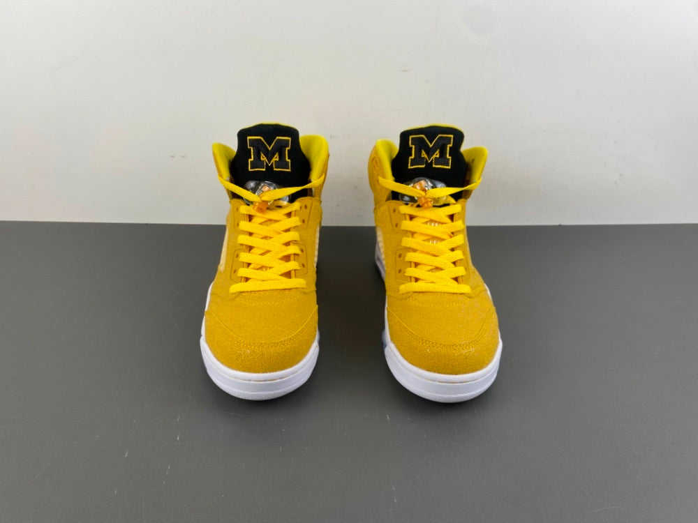 Retro Low Top Sneakers, Yellow Colorway, Cracked Pattern, Lace Up Design, Casual Gift for Sneaker Fans