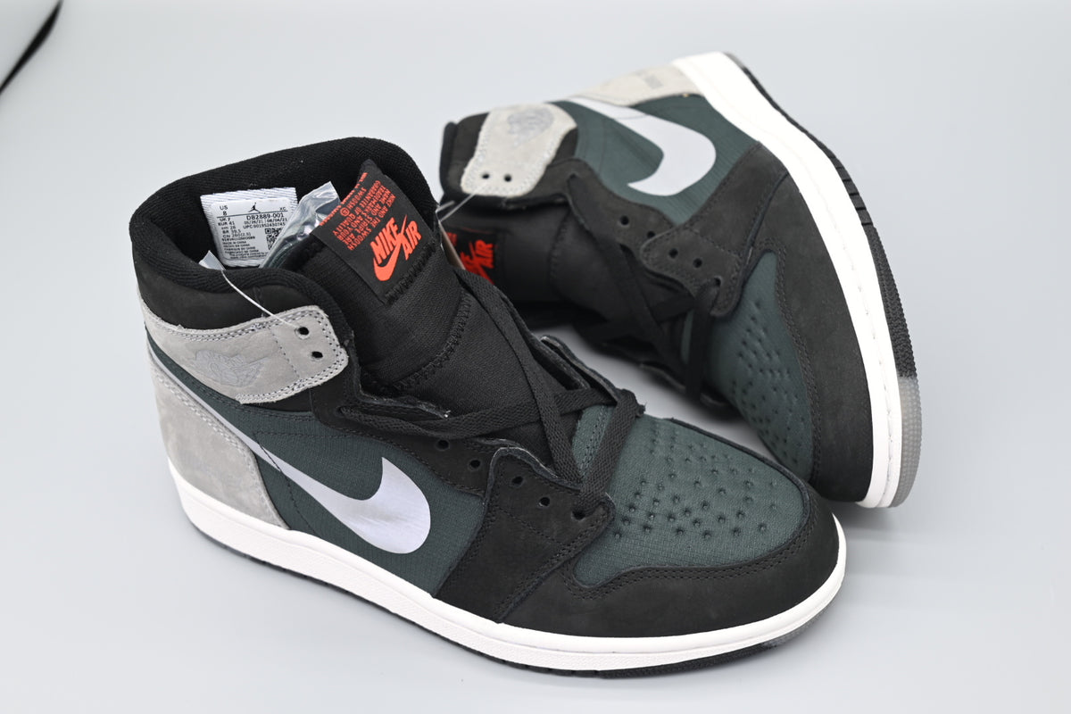 Sneakers, Green Black Gray Colorway, Reflective Detail, Lace Up Design, Casual Gift for Sneaker Fans
