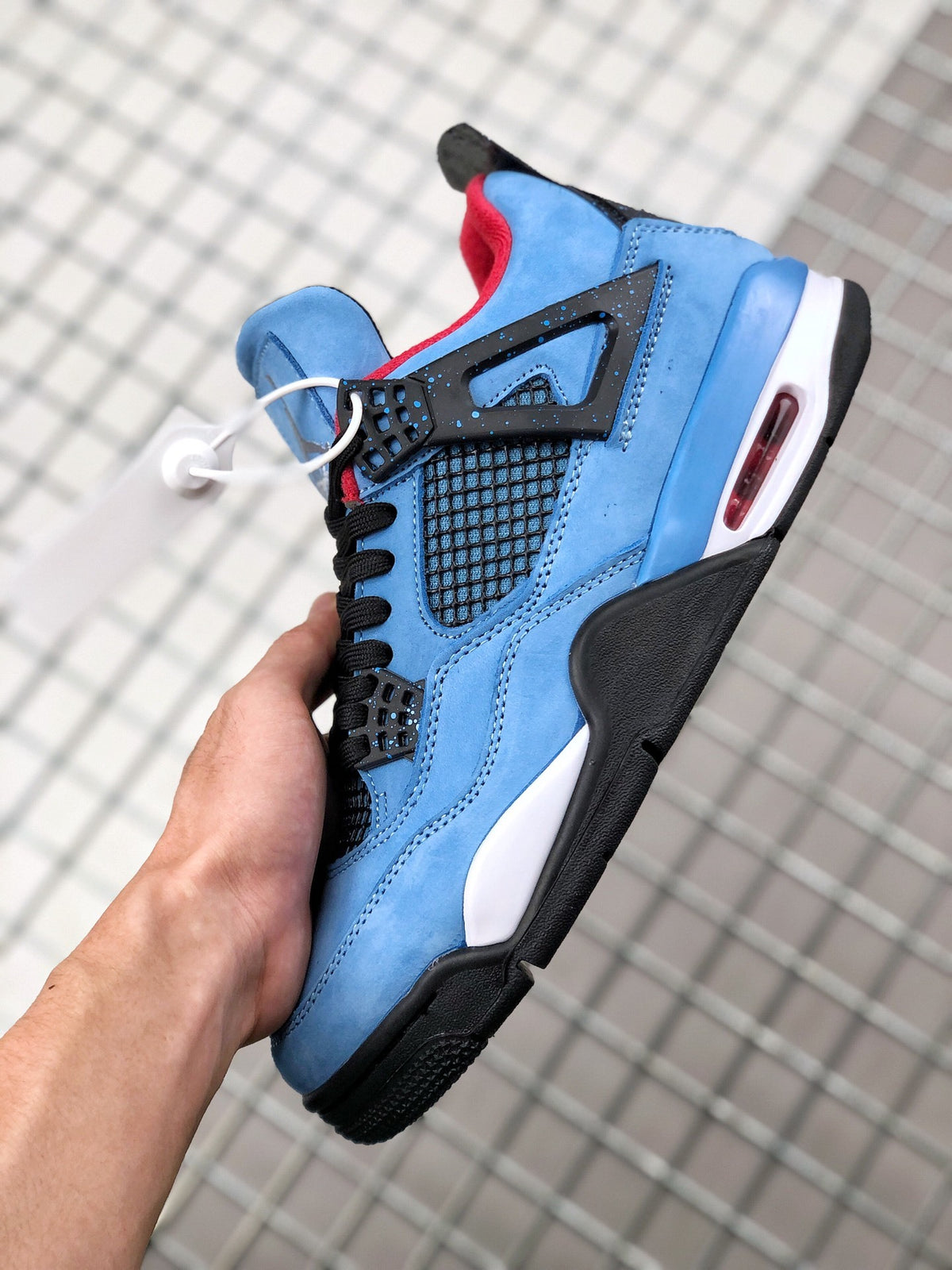 Sneakers, Blue Colorway, Suede Footwear, Lace Up Design, Casual Gift for Sneaker Fans
