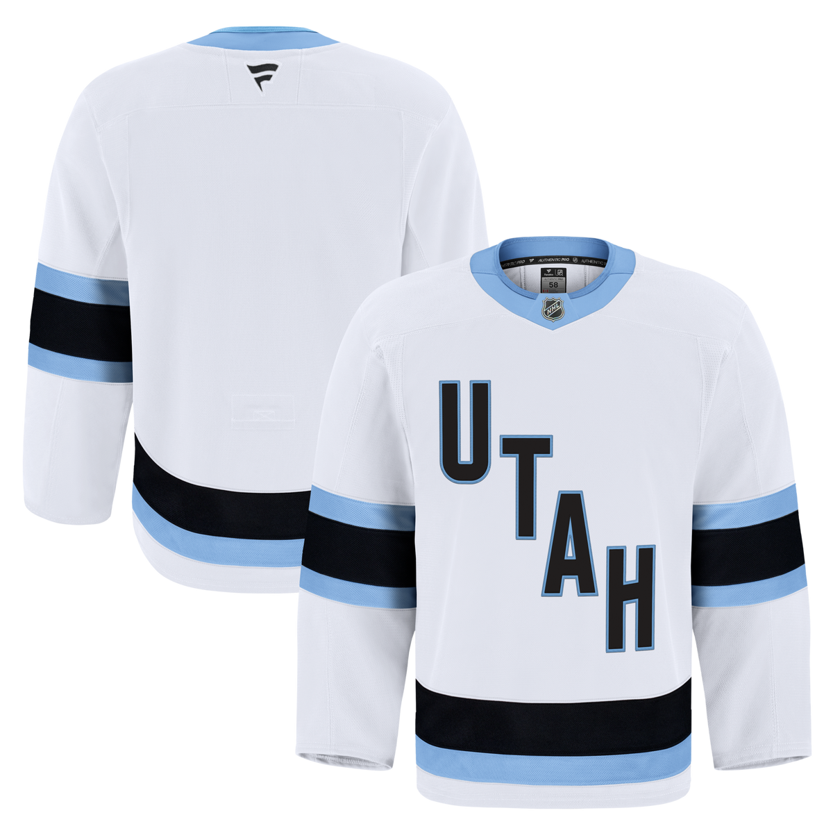 Utah Mammoth Fanatics White Away Authentic Pro Jersey