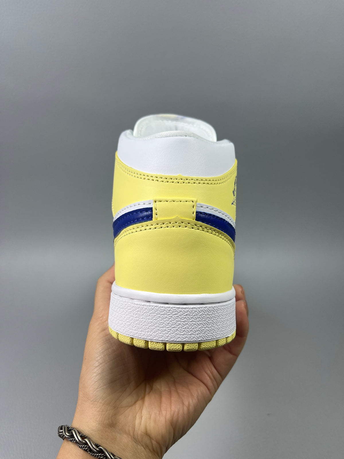 Sneakers, Yellow White Colorway, Lace Up Design, Casual Gift for Sneaker Fans