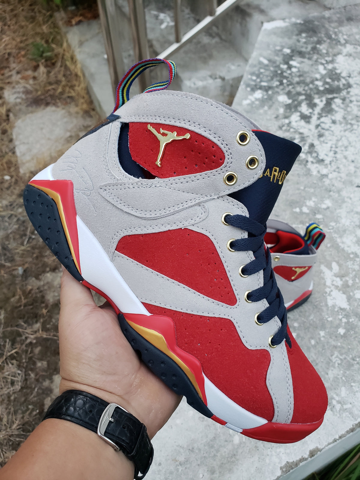 Sneakers, Red Colorway, Lace Up Design, Casual Gift for Sneaker Fans