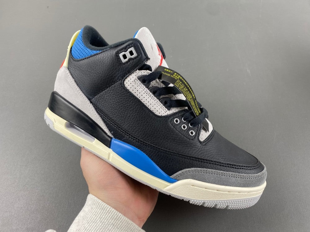Low Top Sneakers, Blue Black Red Gray Colorway, Leather Footwear, Lace Up Design, Casual Gift for Sneaker Fans